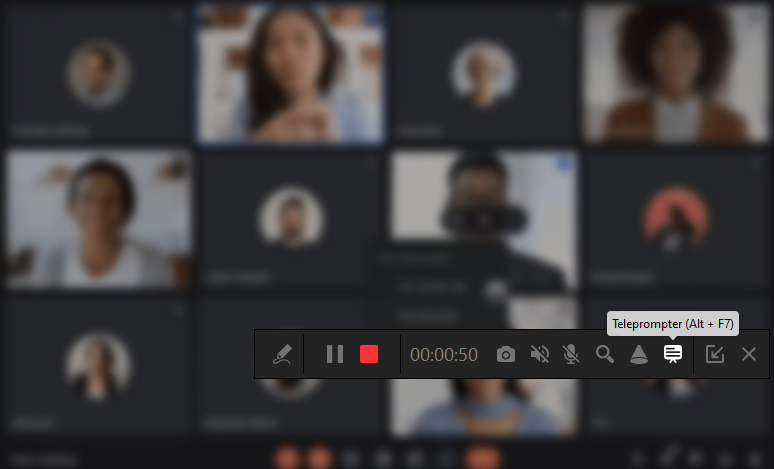 开始录制 Google Meet