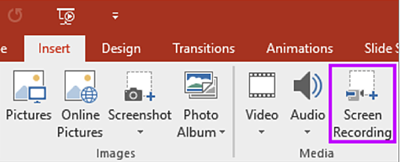 PowerPoint 插入屏幕录制
